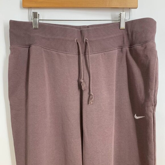 Nike Women's Phoenix Fleece Cotton Drawstring Tapered Elastic Joggers Size XL - Picture 4 of 13